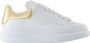 Alexander McQueen Witte Leren Oversized Sneakers - Thumbnail 1