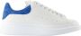 Alexander McQueen Witte Leren Oversized Sneakers - Thumbnail 1