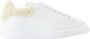 Alexander McQueen Witte Leren Oversized Sneakers - Thumbnail 1