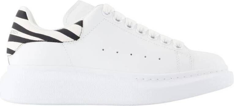 Alexander McQueen Witte Leren Oversized Sneakers