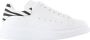 Alexander McQueen Witte Leren Oversized Sneakers - Thumbnail 1