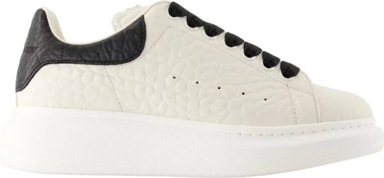 Alexander McQueen Witte Leren Oversized Sneakers
