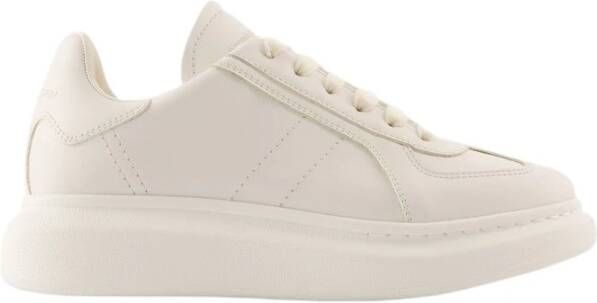 alexander mcqueen Witte Leren Oversized Sneakers White Dames