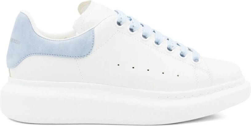 Alexander McQueen Witte Leren Sneakers