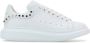 Alexander McQueen Witte Leren Sneakers met Hak - Thumbnail 1