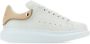 Alexander McQueen Witte Leren Sneakers met Roze Hiel - Thumbnail 1