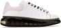 Alexander mcqueen Witte leren sneakers met roze hak White Dames - Thumbnail 1