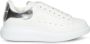 Alexander mcqueen Witte Leren Sneakers met Zilveren Accenten White Dames - Thumbnail 17