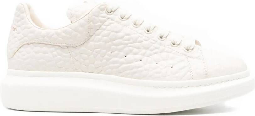Alexander McQueen Witte Leren Sneakers voor Mannen