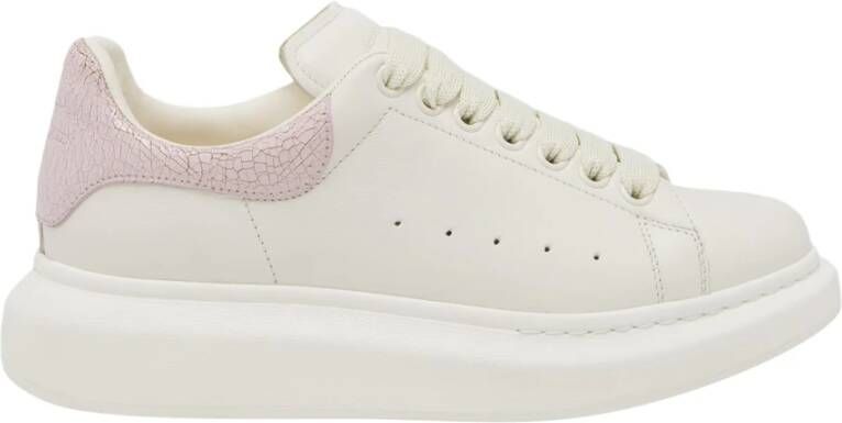 Alexander McQueen Witte Leren Sneakers voor Vrouwen