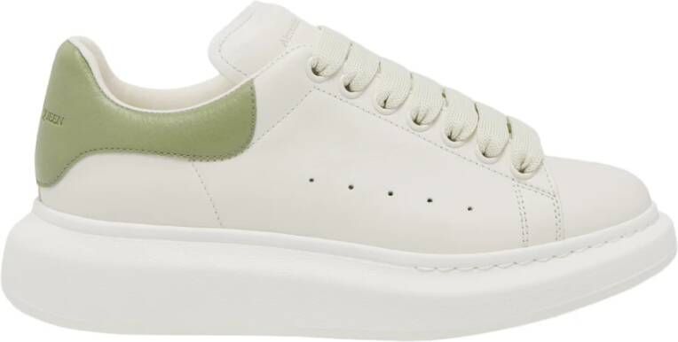 Alexander McQueen Witte Leren Sneakers voor Vrouwen