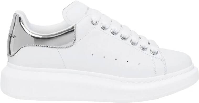Alexander McQueen Witte Leren Sneakers voor Vrouwen