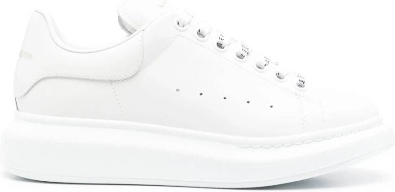 Alexander McQueen Witte Leren Sneakers voor Vrouwen
