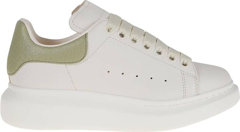 Alexander mcqueen Low-Top Sneakers Oversize Sneakers Leather White Green in wit