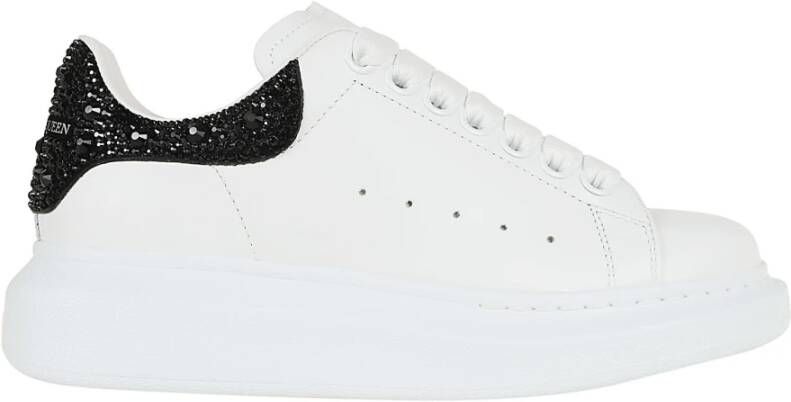 Alexander mcqueen Witte Oversize Kristal Detail Sneakers White Dames
