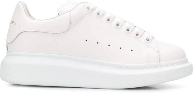 Alexander mcqueen Witte Oversize Sneakers met Jacquard Grafische White Dames