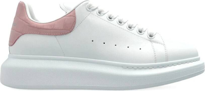 Alexander McQueen Witte Oversized Sneakers in Roze