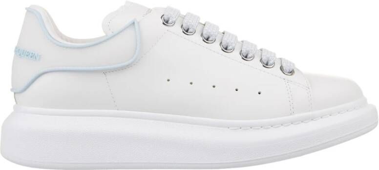 Alexander mcqueen Witte Oversized Sneakers met Blauwe Details White Dames