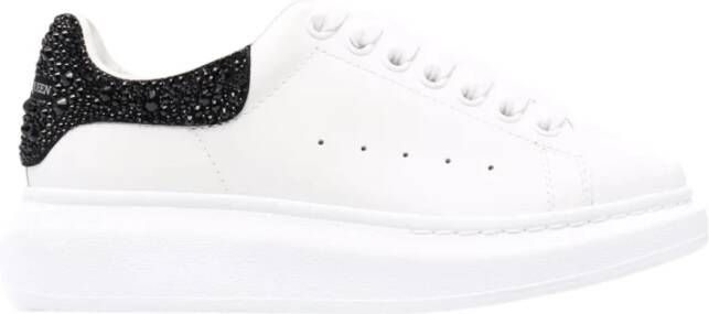 alexander mcqueen Witte Oversized Sneakers met Rhinestones Wit Dames