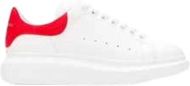 Alexander mcqueen Witte Oversized Sneakers met Rode Detail White Heren