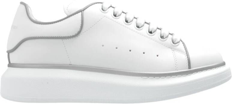 Alexander mcqueen Witte Oversized Sneakers Zilveren Accenten White Dames
