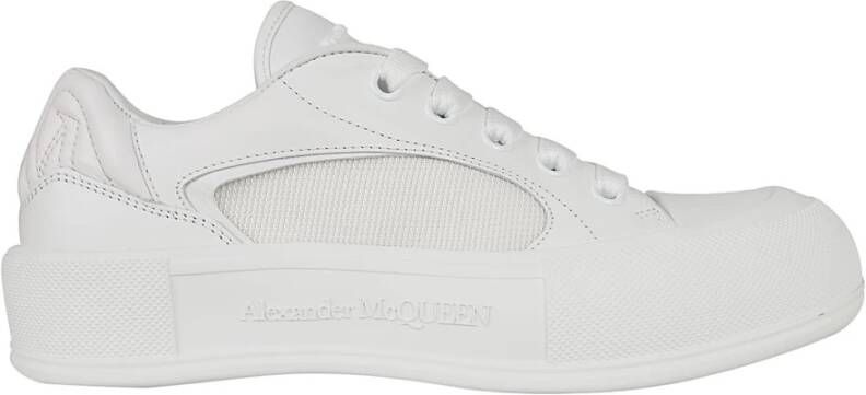 Alexander mcqueen Witte Sneaker Stof Gomm White Dames