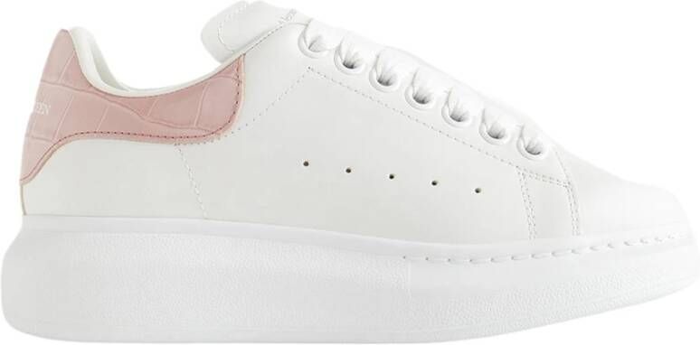 Alexander mcqueen Witte sneakers met krokodilleneffect White Dames