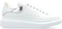 Alexander mcqueen Witte Leren Sneakers met Zilveren Accenten White Dames - Thumbnail 1
