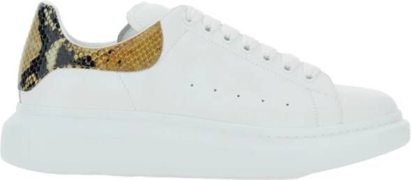 Alexander McQueen Witte Sneakers met Rubberen Zool