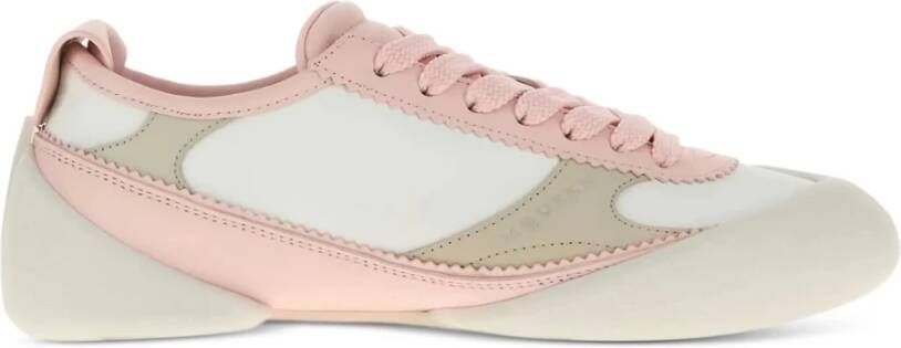 Alexander McQueen Witte Sneakers met Stof en Leer