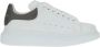 Alexander McQueen Witte Sneakers Ronde Neus Vetersluiting - Thumbnail 1