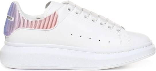 alexander mcqueen Witte Sneakers van Kalfsleer met Polkadotdetail White Heren