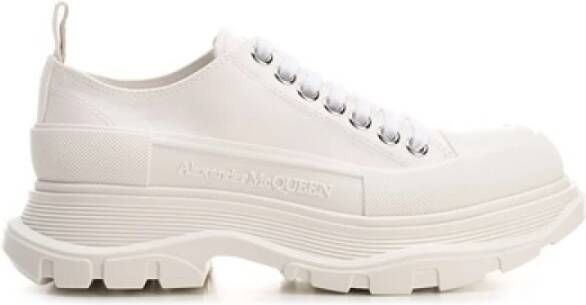 Alexander mcqueen Groen Wit Leren Tread Slick Sneakers Multicolor Dames - Foto 2