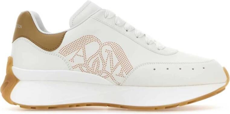 alexander mcqueen Witte Sprint Runner Leren Sneakers White Dames