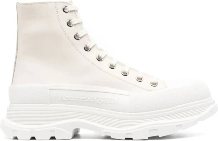 Alexander McQueen Witte Tread Slick Heren Sneakers