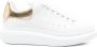 Alexander McQueen Witte Vetersneakers met Goudkleurige Hiel - Thumbnail 1