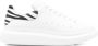 Alexander McQueen Witte Zebra Gestreepte Leren Sneaker - Thumbnail 1