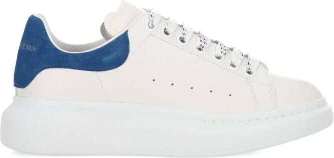 Alexander McQueen Witte Zijde Nylon Sneakers