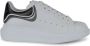 Alexander mcqueen Witte Zilveren Leren Sneakers Ronde Neus White Heren - Thumbnail 3