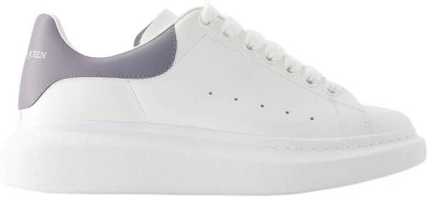Alexander mcqueen Witte Grijze Leren Oversized Sneakers White