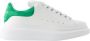 Alexander mcqueen Witte Groene Leren Oversized Sneakers White Dames - Thumbnail 10