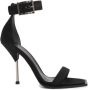 Alexander mcqueen Zijden Satijnen Hak Sandalen Black Dames - Thumbnail 4