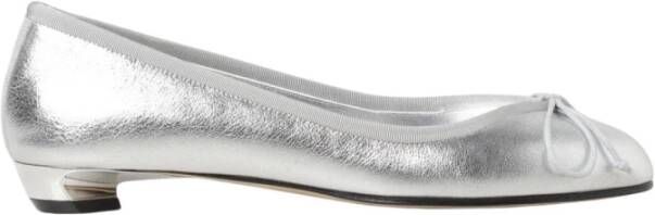Alexander McQueen Zilveren Ballerina Flats Kitten Heel