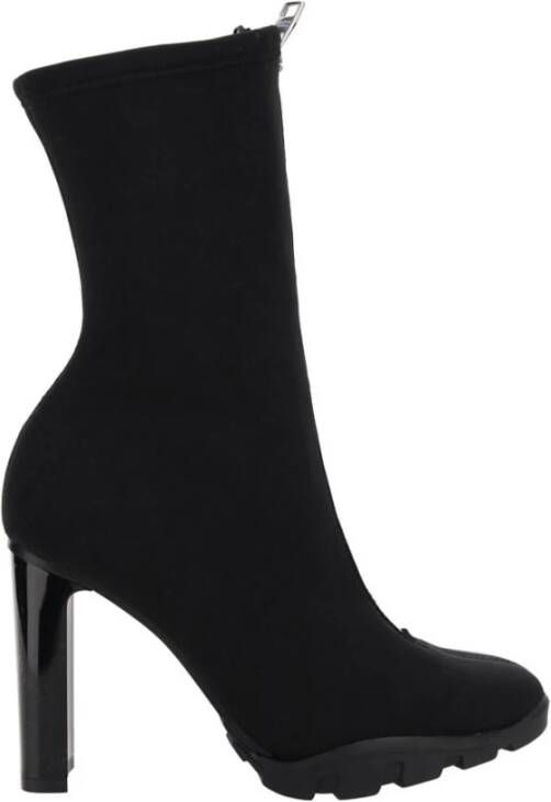 Alexander mcqueen Scuba Soft Boots in Zwart Canvas Black Dames