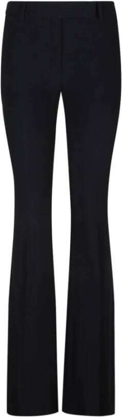 Alexander McQueen Zwarte Bootcut Broek met Crepe Textuur