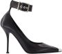 Alexander mcqueen Zwarte Boxcar Pumps met Zilveren Accenten Black Dames - Thumbnail 1