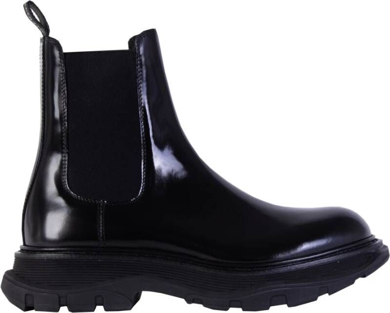 Alexander mcqueen Zwarte Chelsea Laarzen Black Heren