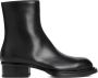 Alexander mcqueen Zwarte Enkellaarsjes Ronde Neus Rits Black Heren - Thumbnail 1