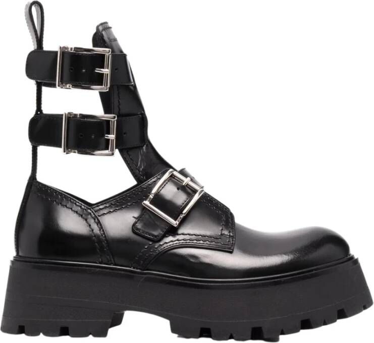 Alexander mcqueen Rave Buckle Boots Grootte: 38 bestseller: 50 Zwart Dames