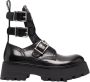Alexander mcqueen Zwarte enkellaarzen voor vrouwen Black Dames - Thumbnail 8